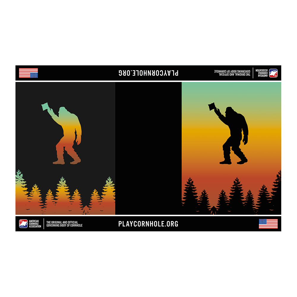 Professional Retro Sasquatch Cornhole Pitch Pads - 106847 - 3 | American Cornhole Association