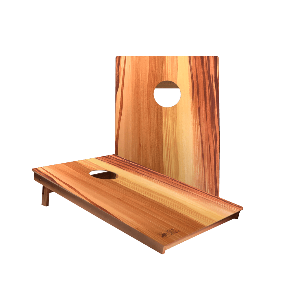 Raw Wood Panel Backyard 2300 Cornhole Boards - WACA - 900413 | American Cornhole Association