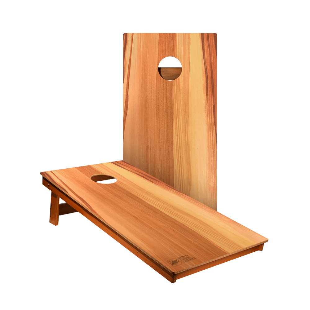 Raw Wood Panel Backyard 2400 Cornhole Boards - SKU: WACA-000413 | American Cornhole Association