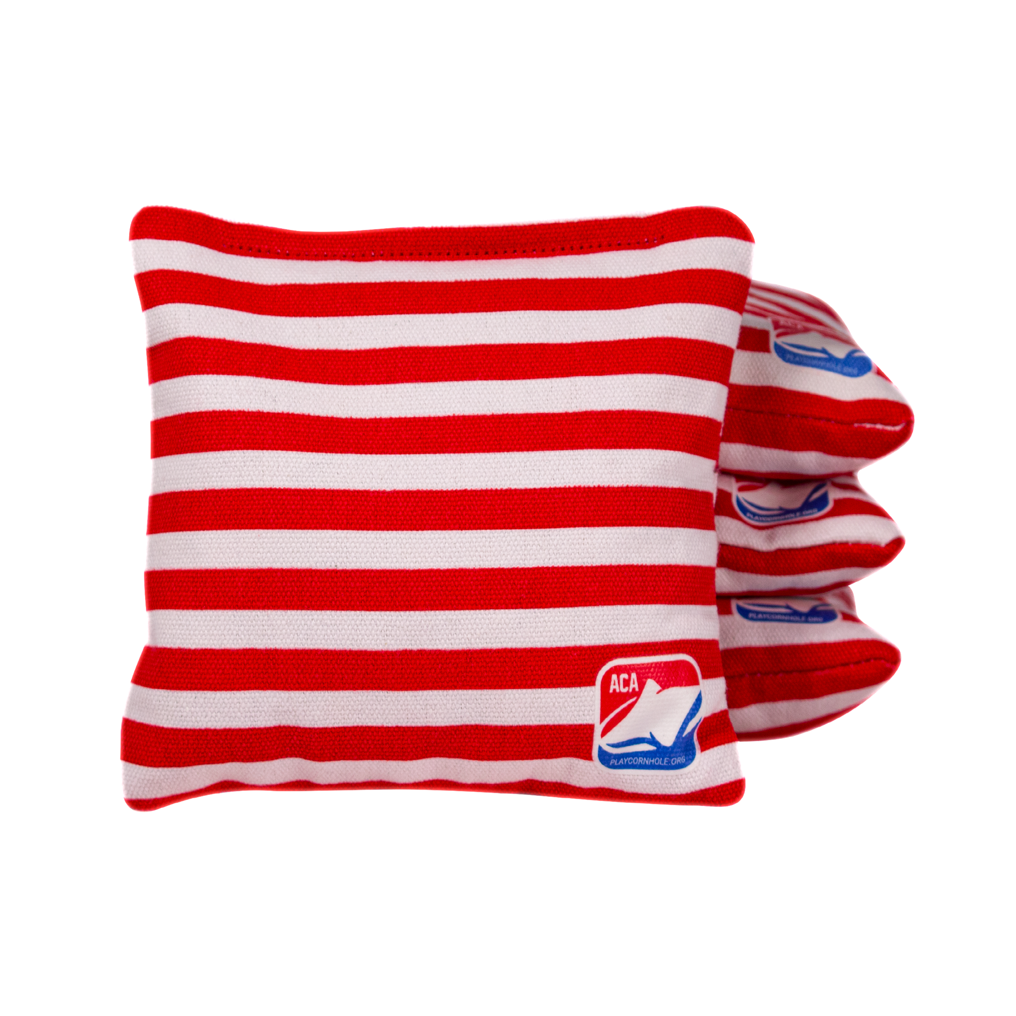6-in Daily 66x Red & White Stripes Competition Regulation Cornhole Bags