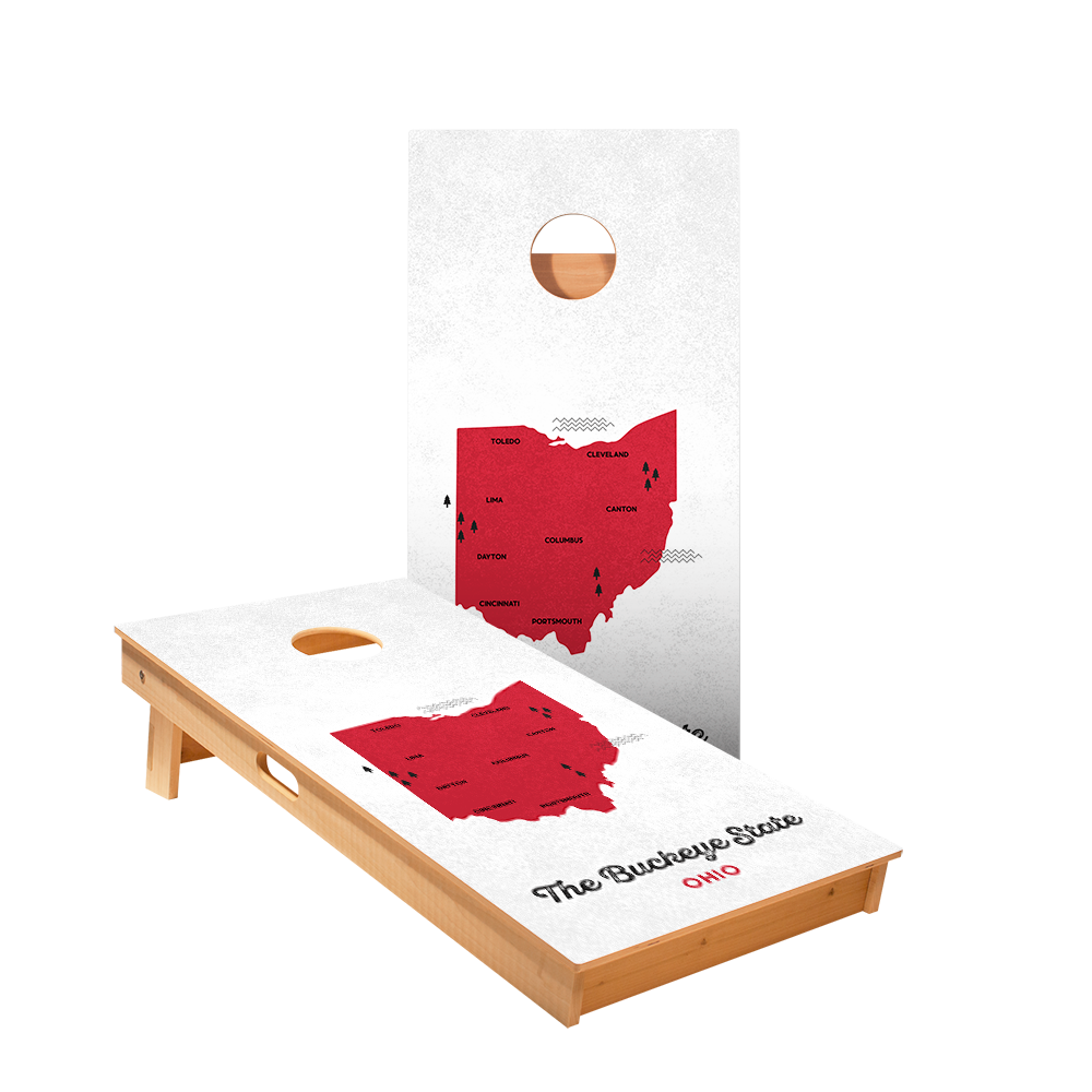 2x4 Star Buckeye State Professional Regulation Cornhole Boards