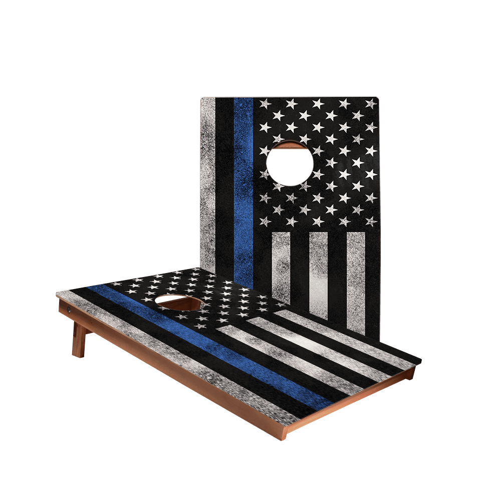 Thin Blue Line Backyard 2300 Cornhole Boards - PACA - 900007 | American Cornhole Association