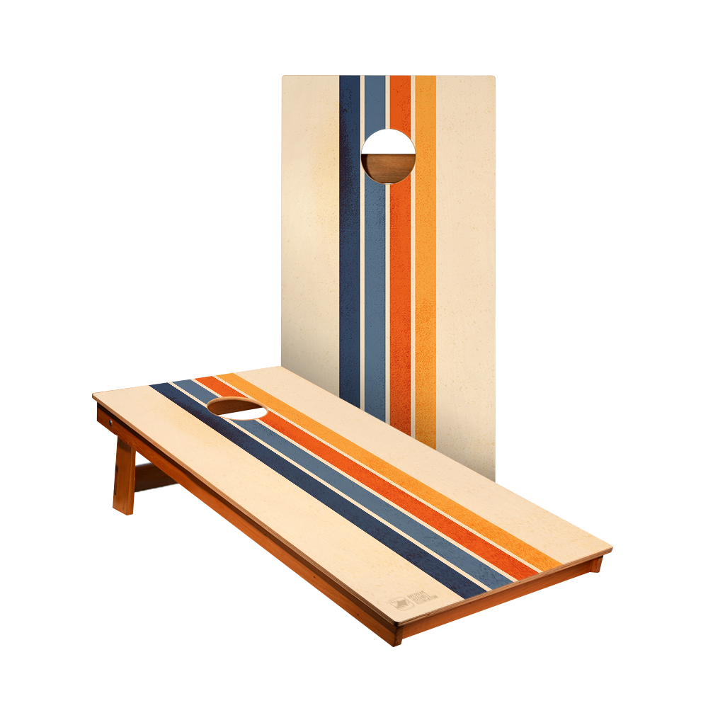 2x4 Backyard 2400 Vintage Stripes Recreational Cornhole Boards