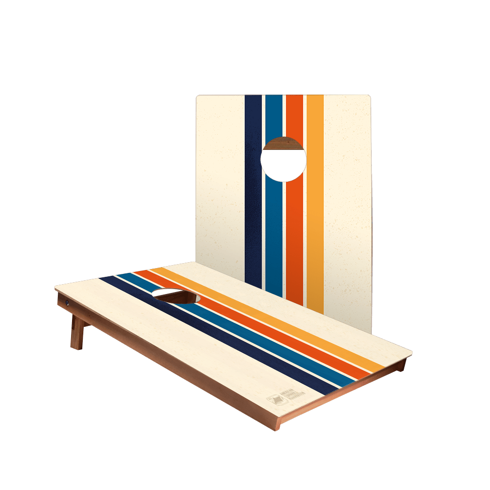 Vintage Stripes Backyard 2300 Cornhole Boards - WACA - 900416 | American Cornhole Association