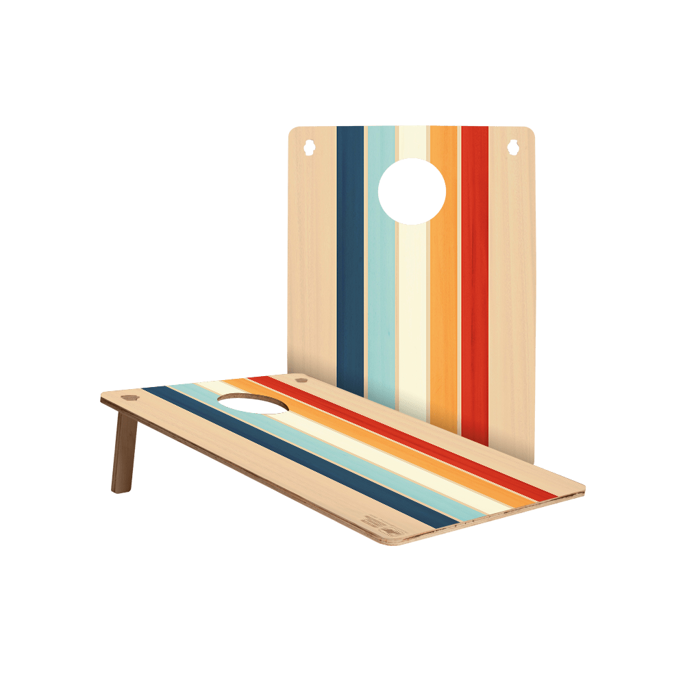 Vintage Wood Stripes Jamboree Cornhole Boards - 106883 - 418 | American Cornhole Association
